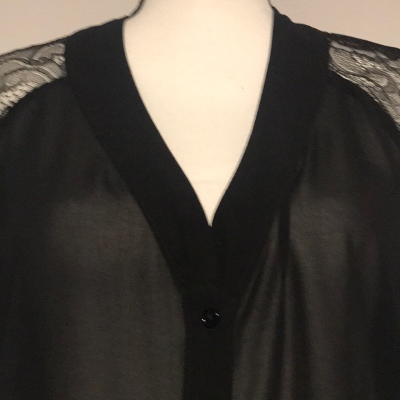 Kardashian Kollection Lace Shoulder Blouse - Picture 5 of 7